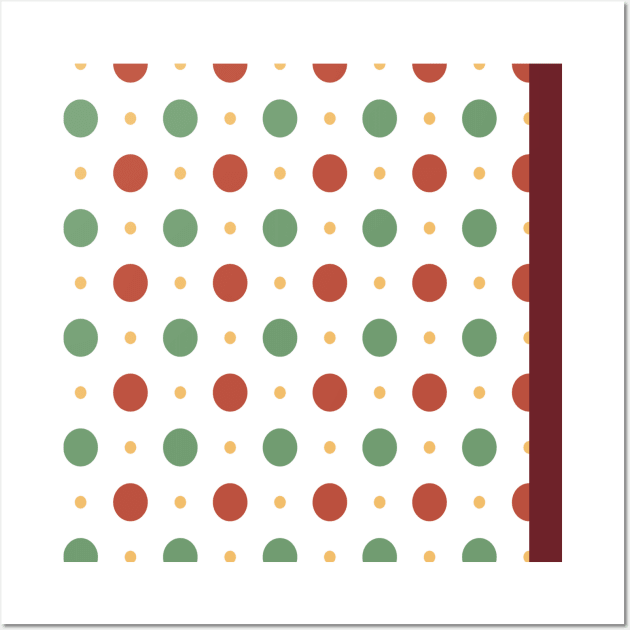 Merry christmas   polka dots Wall Art by RubyCollection